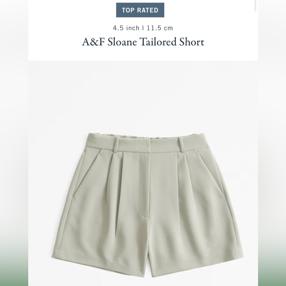 Abercrombie & Fitch Women's Shorts in Light Gray